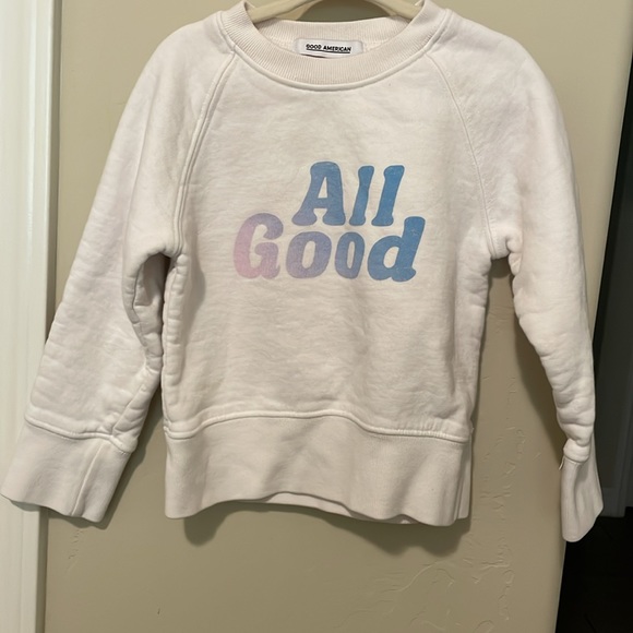 Good American Youth Crewneck Pullover Sweatshirt - Picture 2 of 3